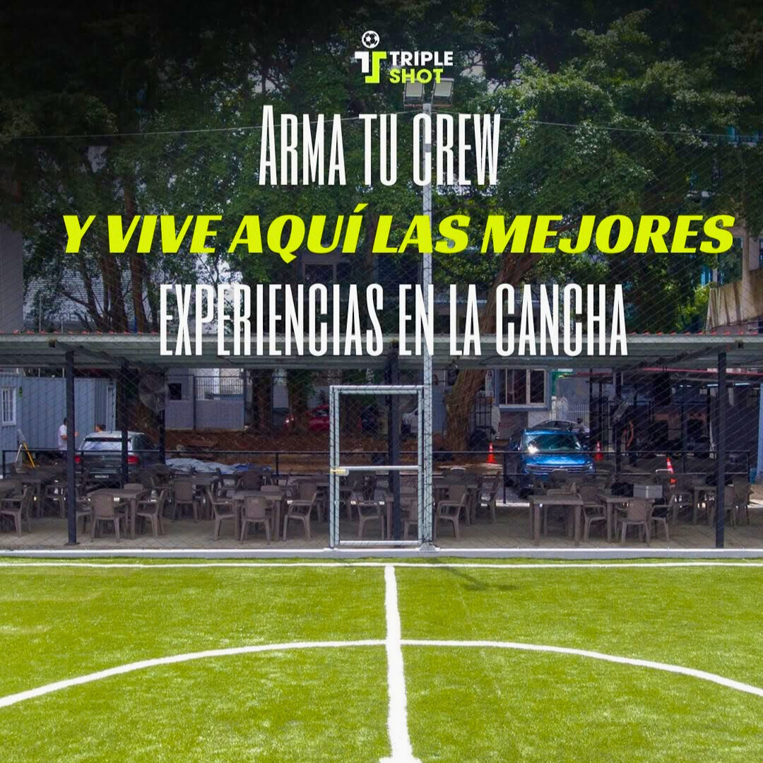 1 Hora de Juego en Cancha de Fútbol + 10 Wings + 2 Cubetazos por $50 en Triple Shot