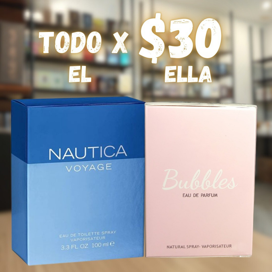 Paga $30 y Recibe un Combo de 2 Perfumes (Para Él y Para Ella) en Layla's Essence