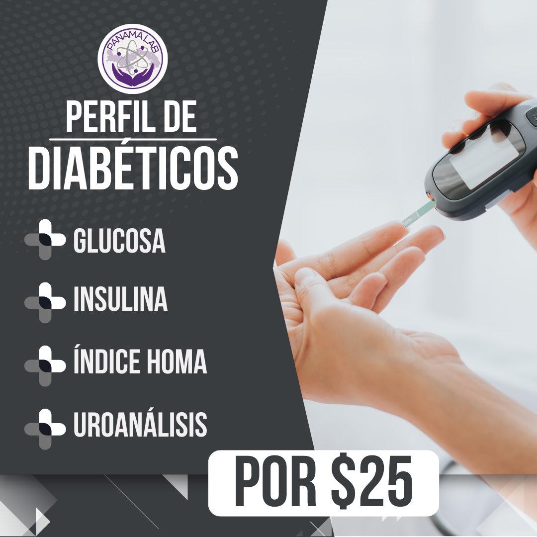 Examen de Perfil Diabético con Glucosa + Insulina + Índice HOMA + Uroanálisis por $25 en Laboratorios Panamá Lab