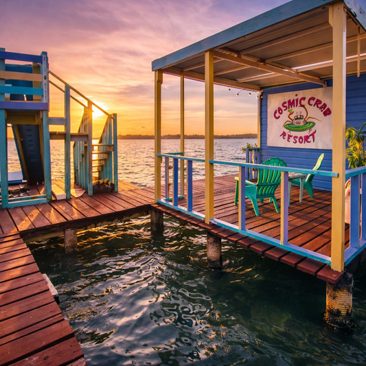 Daypass Familiar: 2 Adultos + 2 Niños por solo $40 en Cosmic Crab Resort