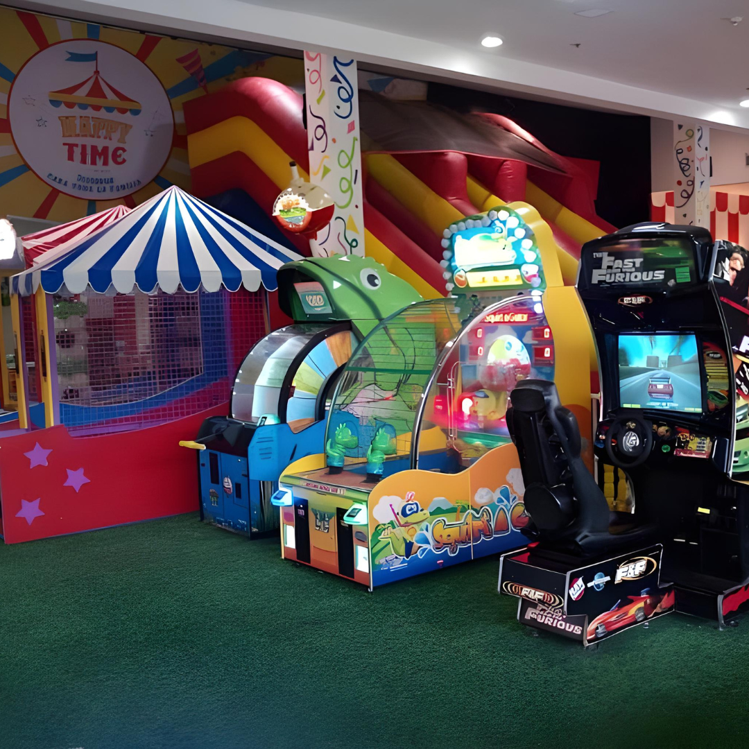 90 Minutos de Juego Ilimitado + Hot Dogs + Sodas + Cartera desde $12 en Happy Time