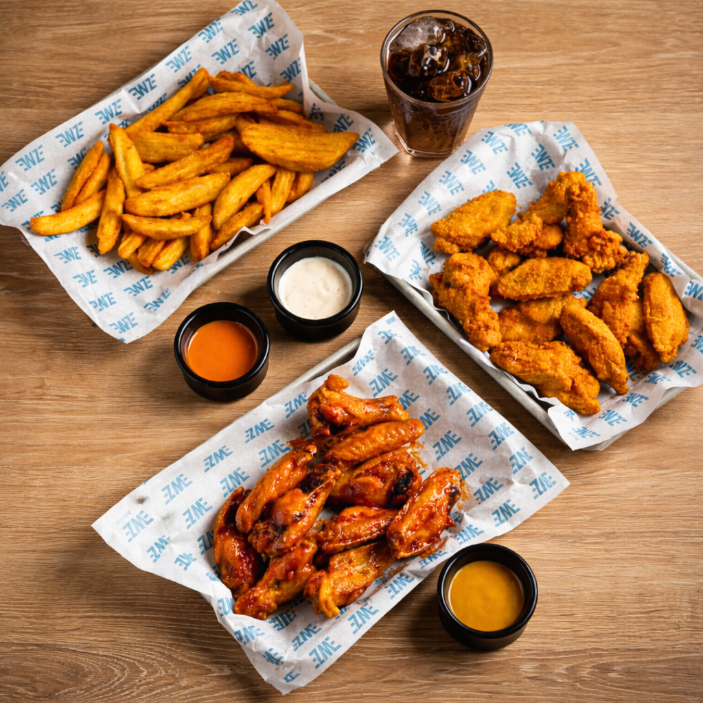 20 Wings o Boneless + 2 Quesadillas + 2 Sides + 2 Sodas por $25 en Wing Zone El Dorado