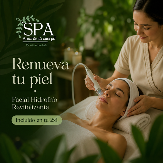 2x1 en Masaje Relajante + Facial Hidrofrío Revitalizante por solo $30 en Spa Amarás Tu Cuerpo