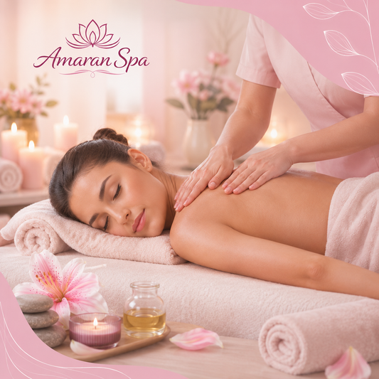 Masaje Relajante de Cuerpo Completo + Hidratación Facial + Hidratante de Labios por solo $14.99 en Amaran Spa