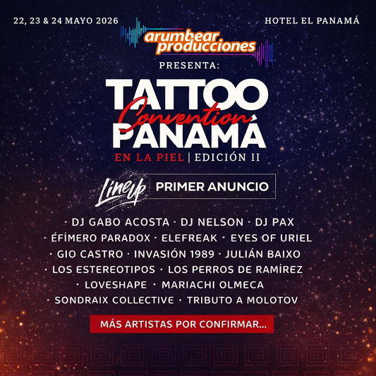 2x1 en Day Pass desde $10 y Full Pass por $25 para Tattoo Convention Panamá 2026