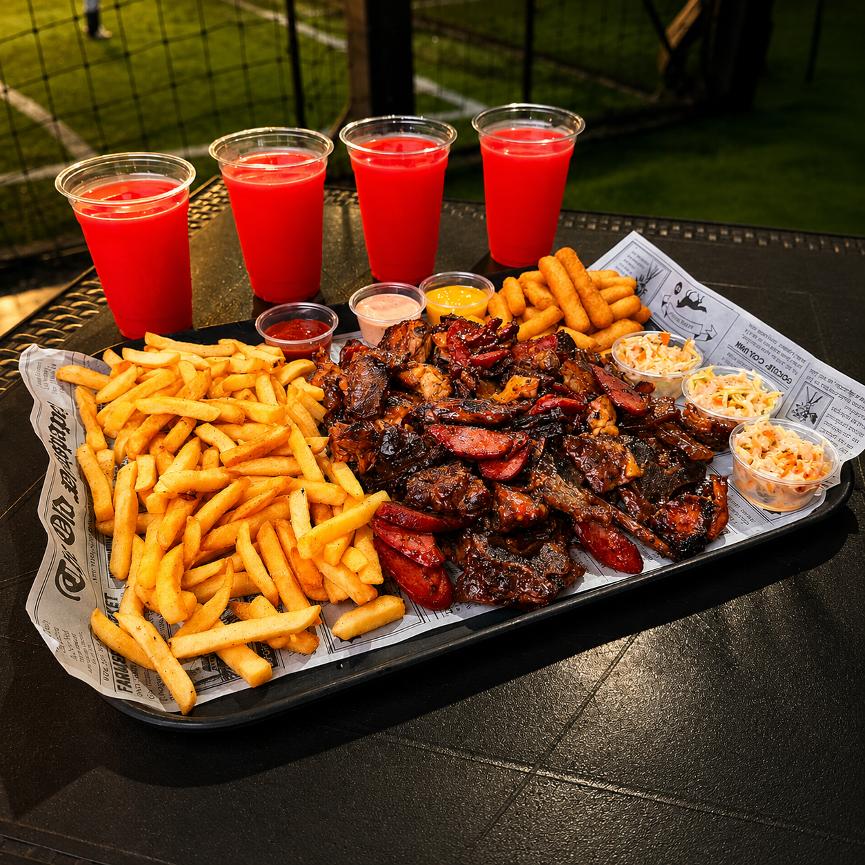 Bandeja La Patrona Ahumada para Compartir + 4 Bebidas por $20 en Brazas y Ahumados – Chiriquí
