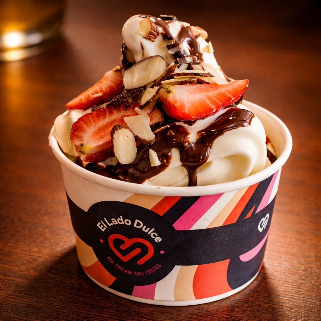 2 Frozen Yogurt + 2 Toppings a escoger por solo $6 en El Lado Dulce