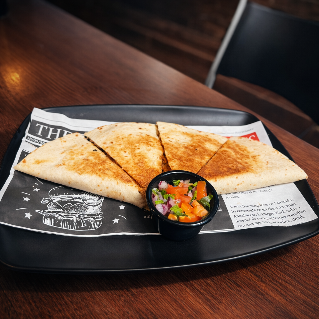 4 Tacos + 4 Quesadillas + Orden de Nachos + 2 Bebidas por solo $15 en Bokattos