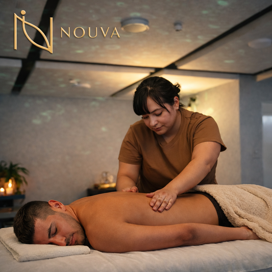 2x1 en Circuito de Relajación Dúo Armonía: Head Spa Premium + Masaje Corporal Completo por solo $50 en Nouva Holistic