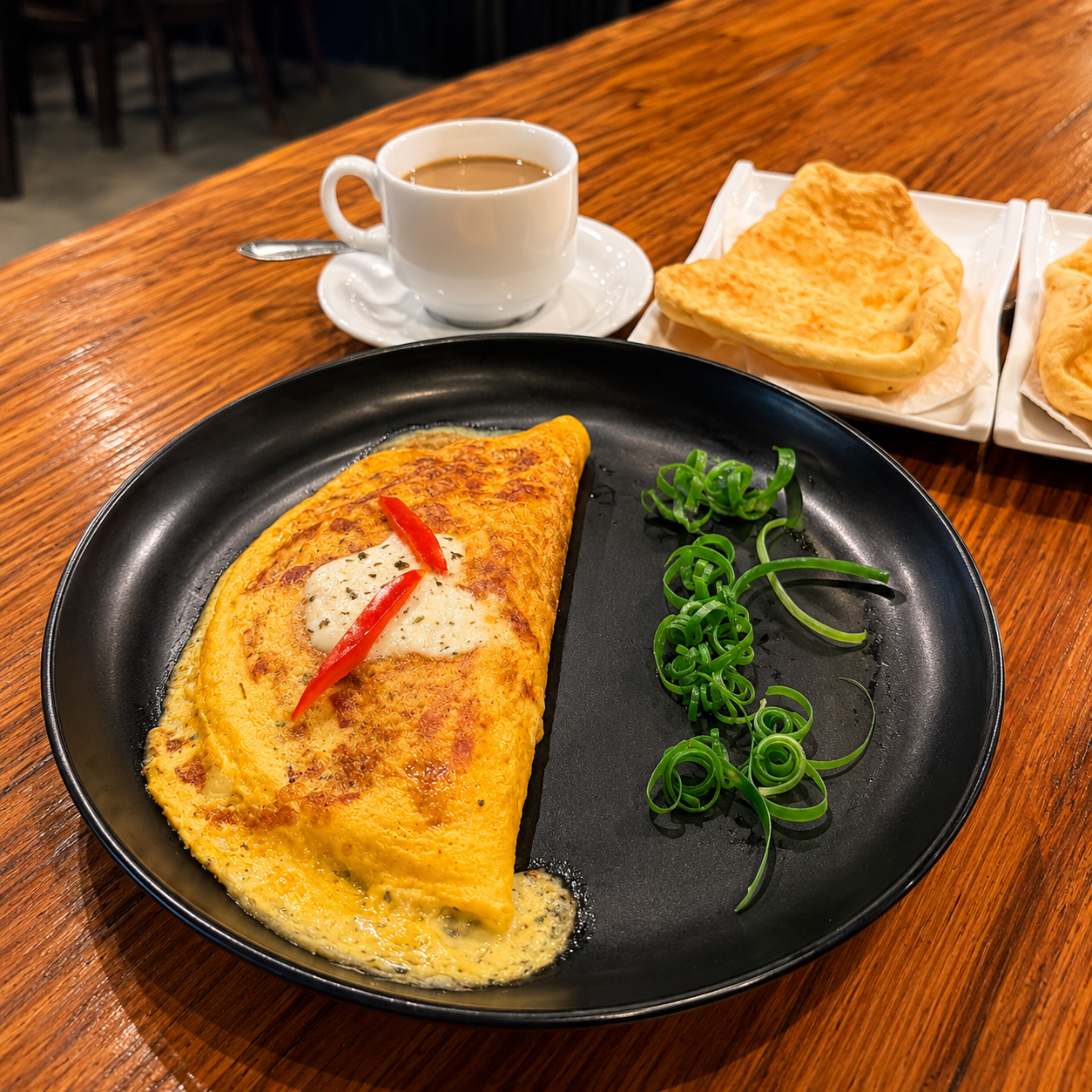 2 Omelette Mixtos + 2 Hojaldras + 2 Cafés por solo $10 en JB Potrerillos - Chiriquí