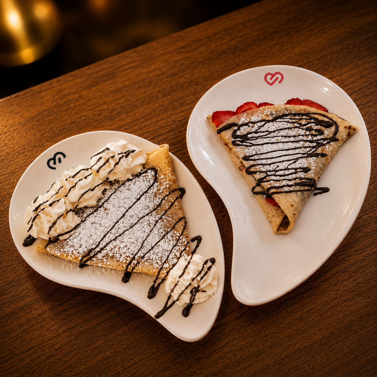 2 Cappuccinos regulares+ 2 Crepes por $12 en El Lado Dulce
