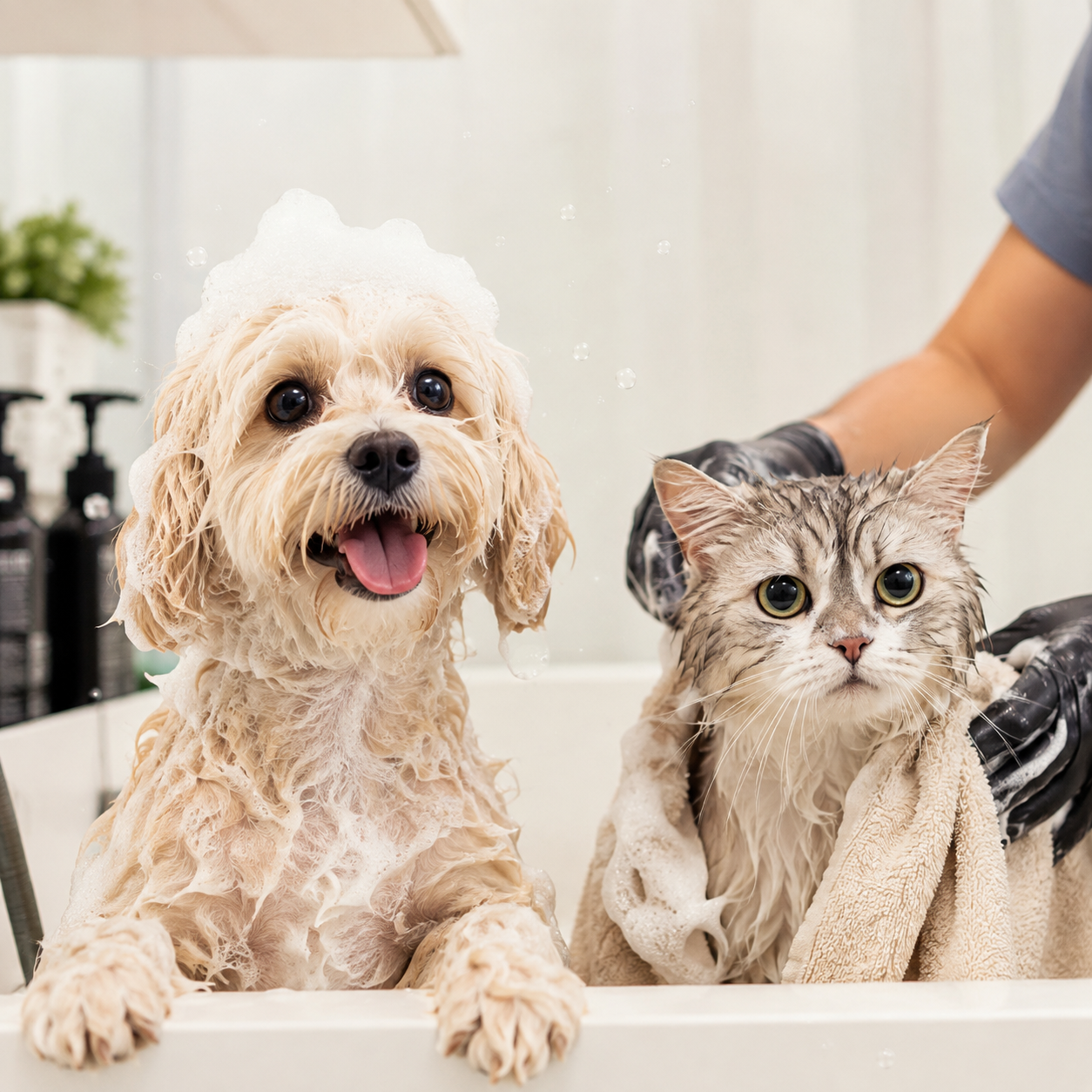 Baño Regular para Perritos y Gatitos con Limpieza de Oídos y Corte de Uñas desde $14.40 en Panamá Vet Clinic