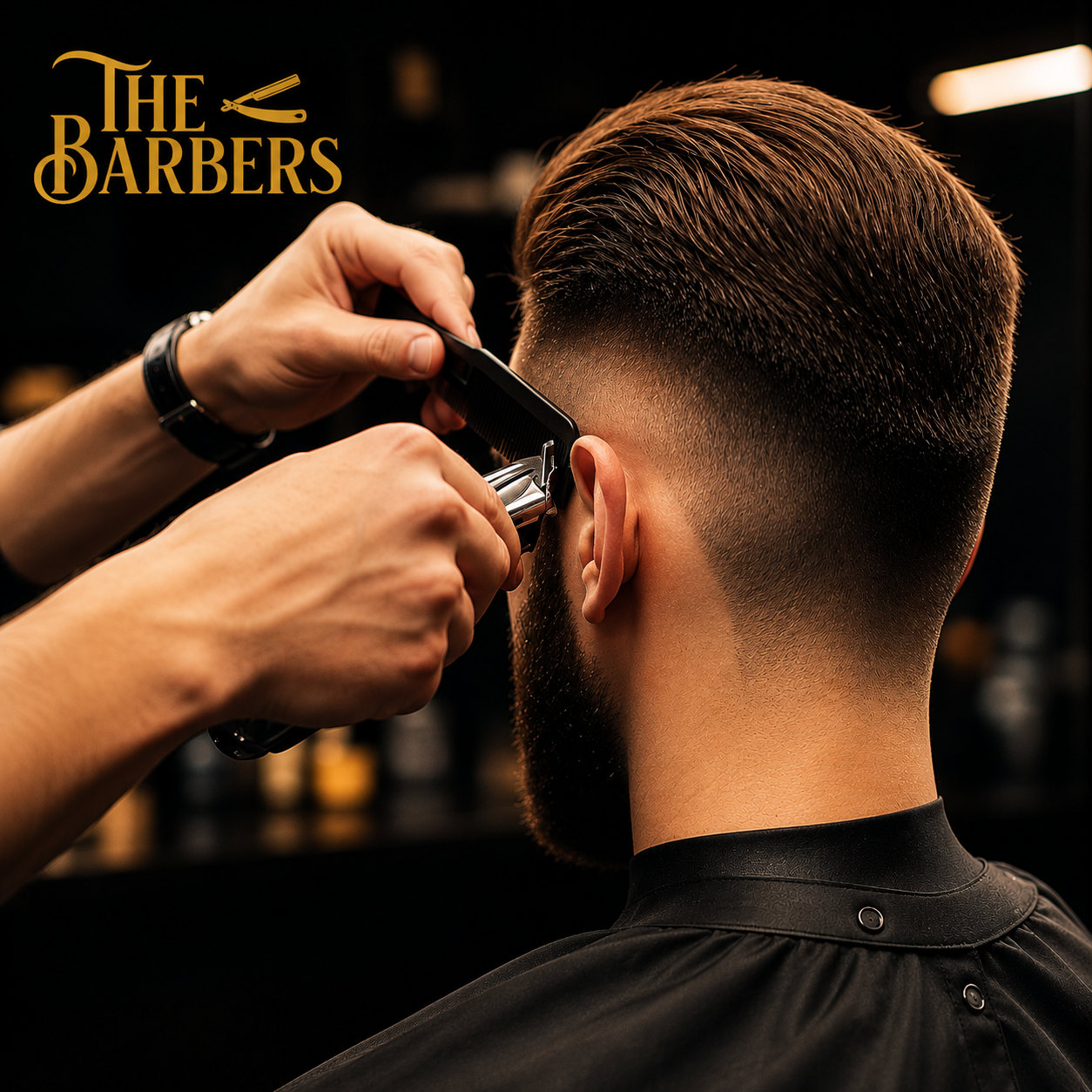 Corte de Cabello + Lavado de Cabeza + Mascarilla Negra + Limpieza Facial por solo $15 en The Barbers