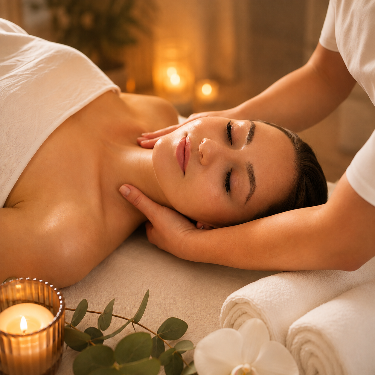 Masaje Relajante + Hidratación Facial + Té de Cortesía por $20 en Om Spa By Guadalupe