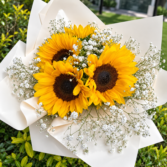 Bouquet de Girasoles por $20 en Hogar Verde