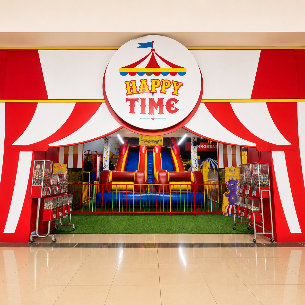 Paga solo $12 y recibe $25 en Crédito + 2 Palomitas o Algodones de Azúcar en Happy Time