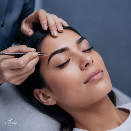 Depilación y Diseño de Cejas + Pestañas Pelo a Pelo por solo $20 en Luz y Sal Estética