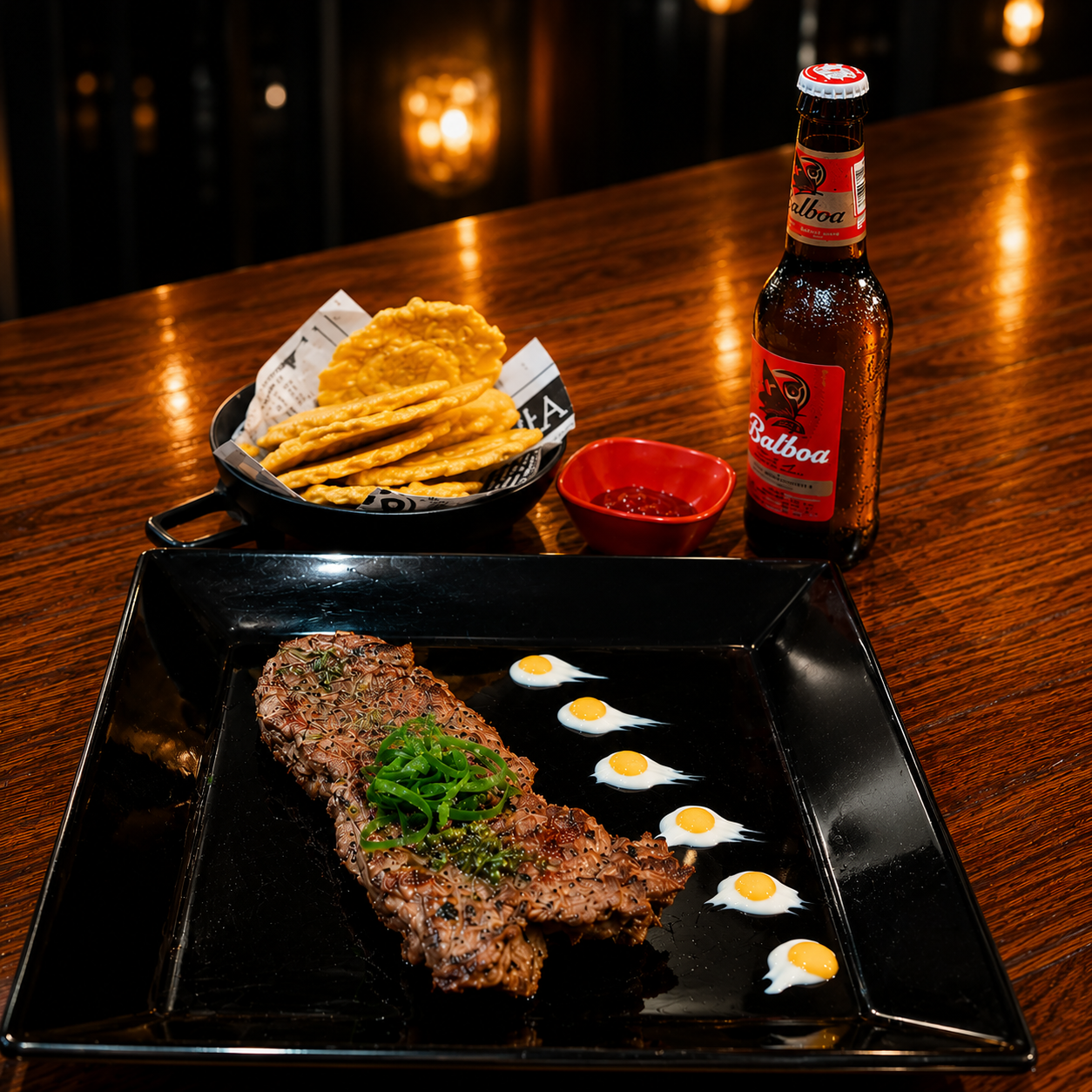 2 Rib Eye + Acompañamientos + 2 Cervezas por solo $18 en JB Potrerillos - Chiriquí