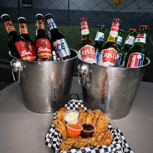 1 Hora de Juego en Cancha de Fútbol + 10 Wings + 2 Cubetazos por $50 en Triple Shot