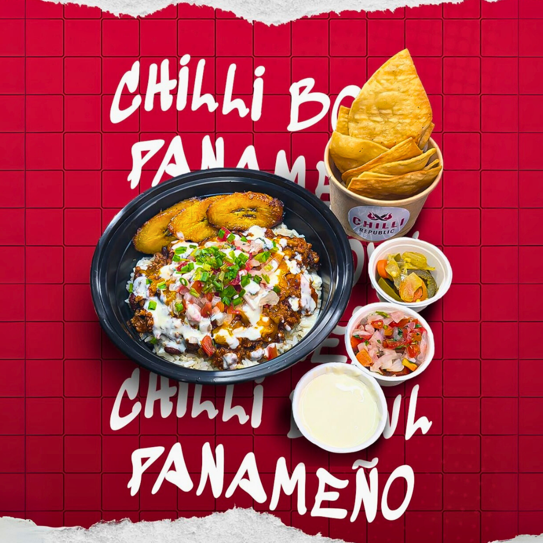 2 Chilis Bowls a Elegir + 5 Wings + 2 Sodas por $10 en Chilli Republic