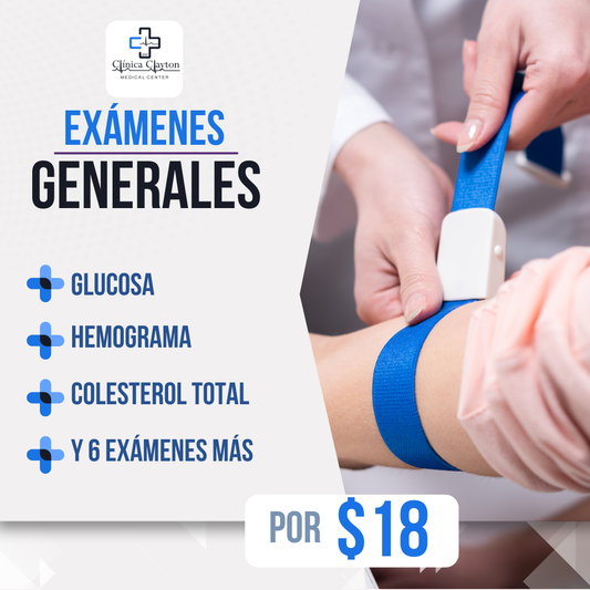 Exámenes de Laboratorio de Perfil Preventivo (Hemograma, Glucosa, Colesterol Total y más) por $18 en Clínica Clayton
