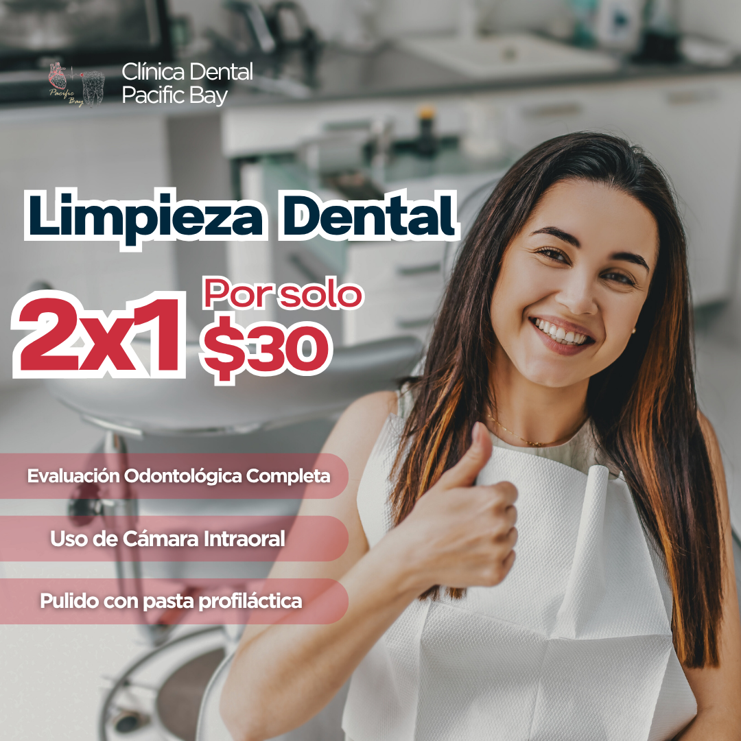 Limpieza Dental con Pulido para 2 Personas + Evaluación Odontológica + Uso de Cámara Intraoral por $30 en Clínica Dental Pacific Bay