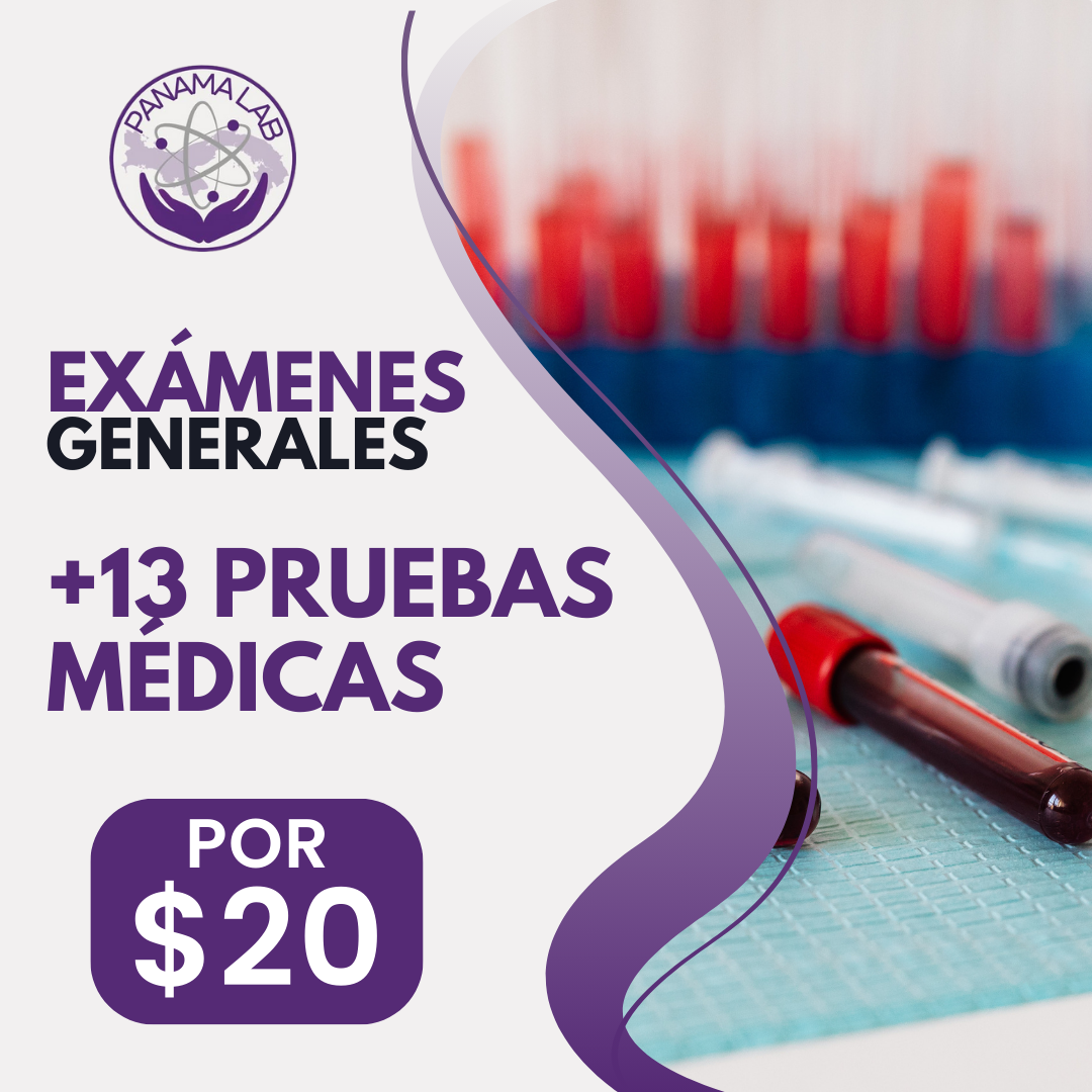 Exámenes de Laboratorio Preventivo con 13 Pruebas Médicas por $20 en Panamá Lab