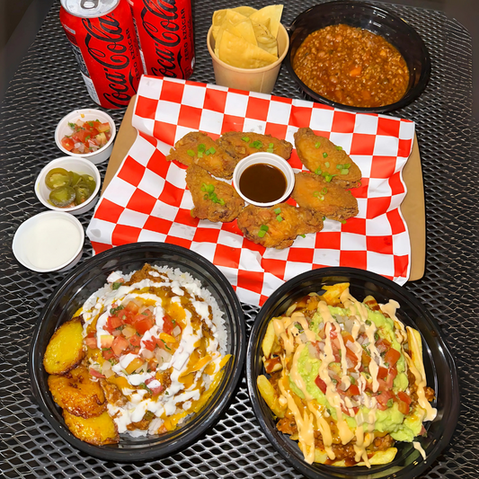2 Chilis Bowls a Elegir + 5 Wings + 2 Sodas por $10 en Chilli Republic