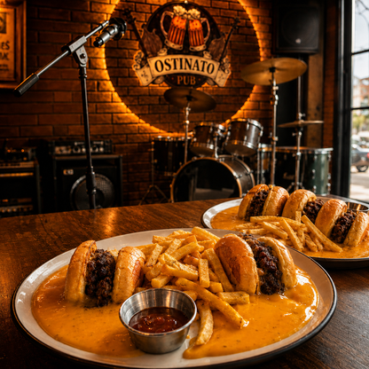 2 Divo Burgers + 3 Jarras de Balboa de Barril por $20 en Ostinato Pub
