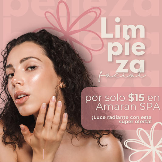 Limpieza Facial Completa con Mascarilla, Exfoliación, Máscara LED y Más por solo $15 en Amaran Spa