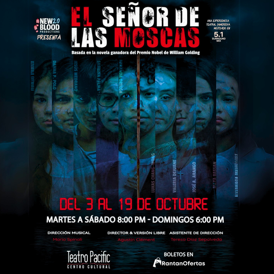 Entrada a la Obra “El Señor de las Moscas” por $15 en Teatro Pacific (Antes $30)