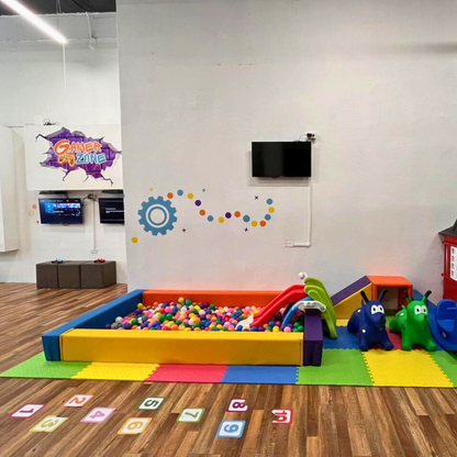 Juego por tiempo Ilimitado + Popcorn con Soda para 2 niños por $15 en The Fun Factory
