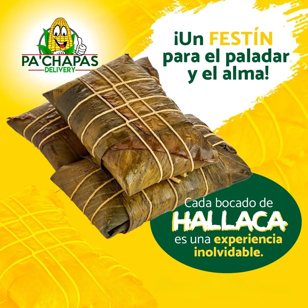 2 Hallacas Al Estilo Caraqueño + 2 Bebidas por solo $10 en Pa’Chapas Delivery