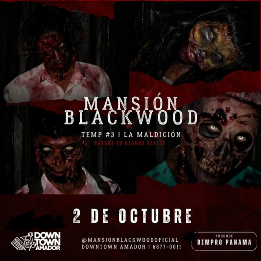 2x1 en Entradas a La Mansión Blackwood: Temporada 3 | La Maldición por $12 en Downtown Amador