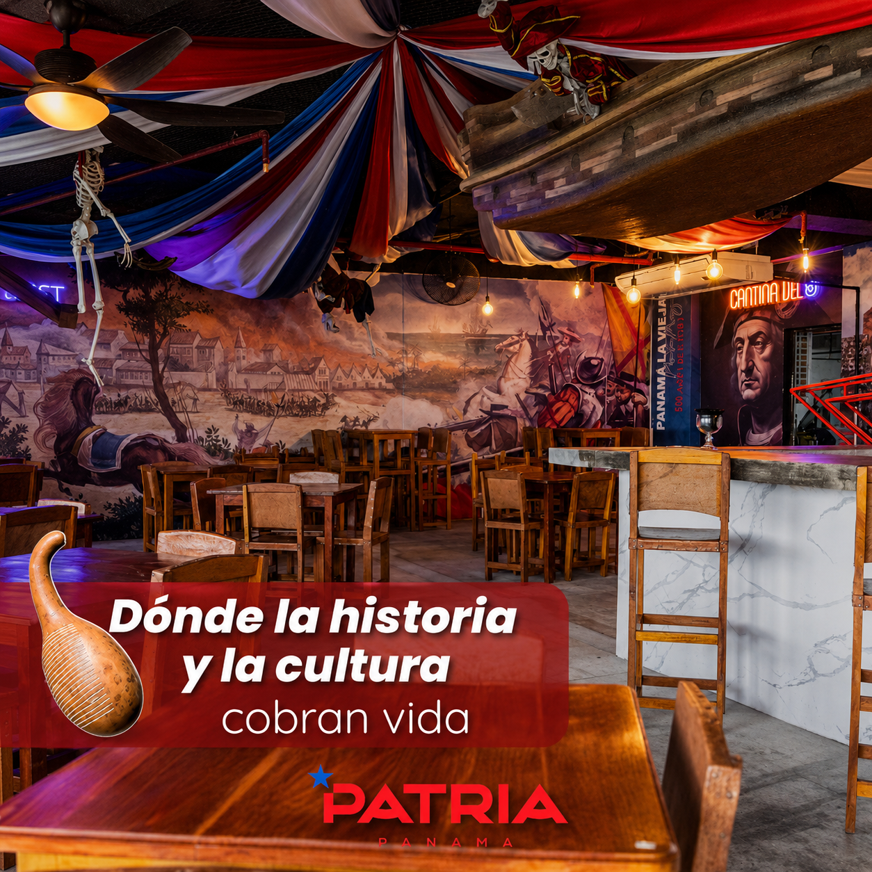 Paga $15 y Consume $25 en Comidas y Bebidas en Patria Panamá