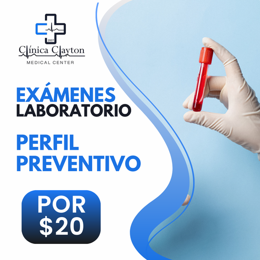 Exámenes de Laboratorio de Perfil Preventivo (Hemograma Completo, Glucosa, Acido Úrico, Colesterol Total, Triglicéridos y más) por $20 en Clínica Clayton