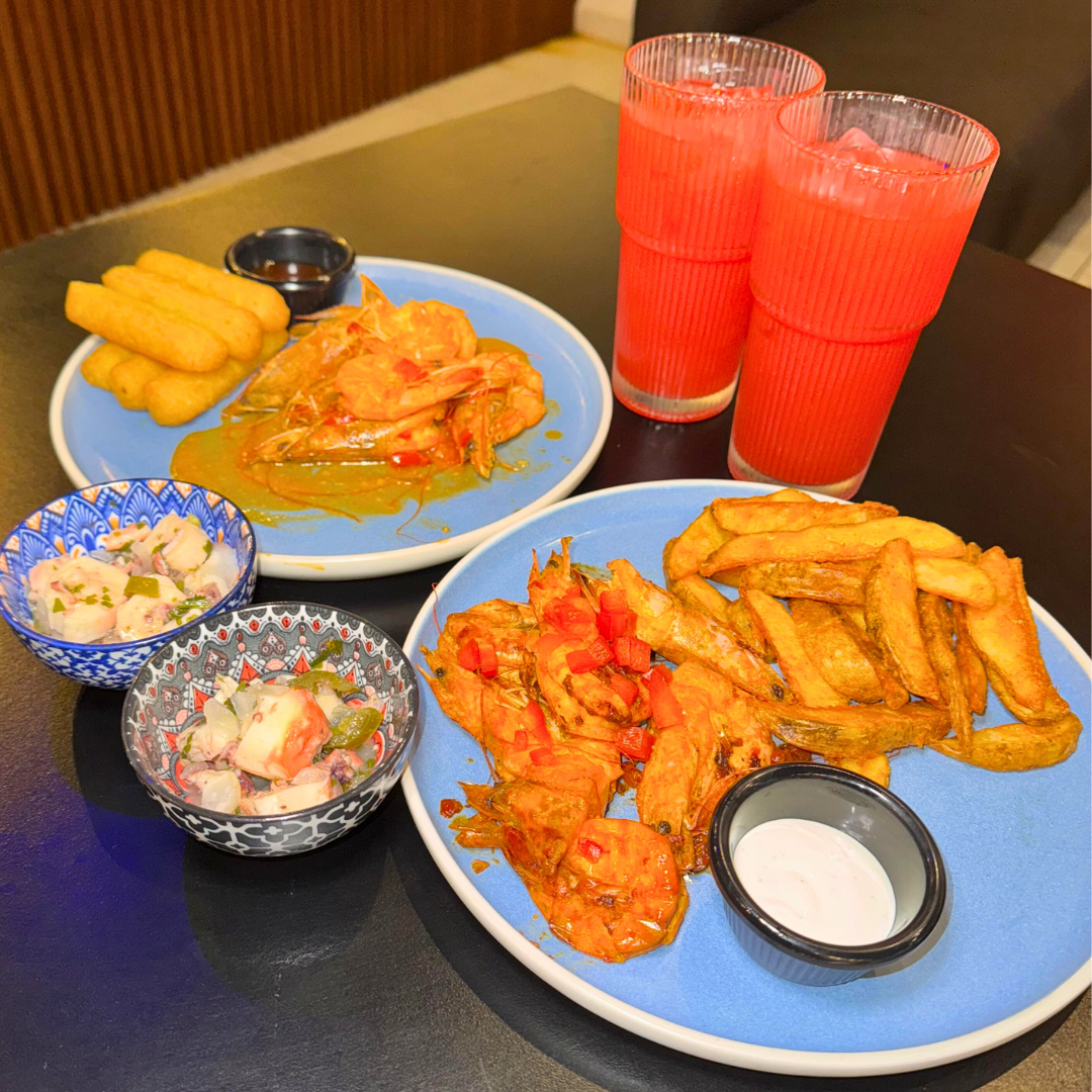 2 Platos de Camarones + 2 Ceviches de Pescado + 2 Limonadas de la Casa por $15 en Bear Munchies
