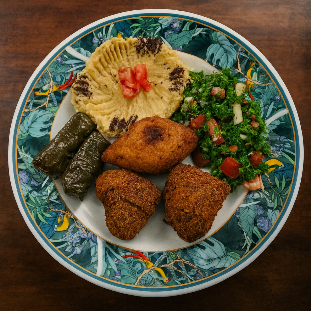 2 Shawarmas de Pollo + Bandeja Árabe + 2 Bebidas por solo $15 en Shawarma Al Nour