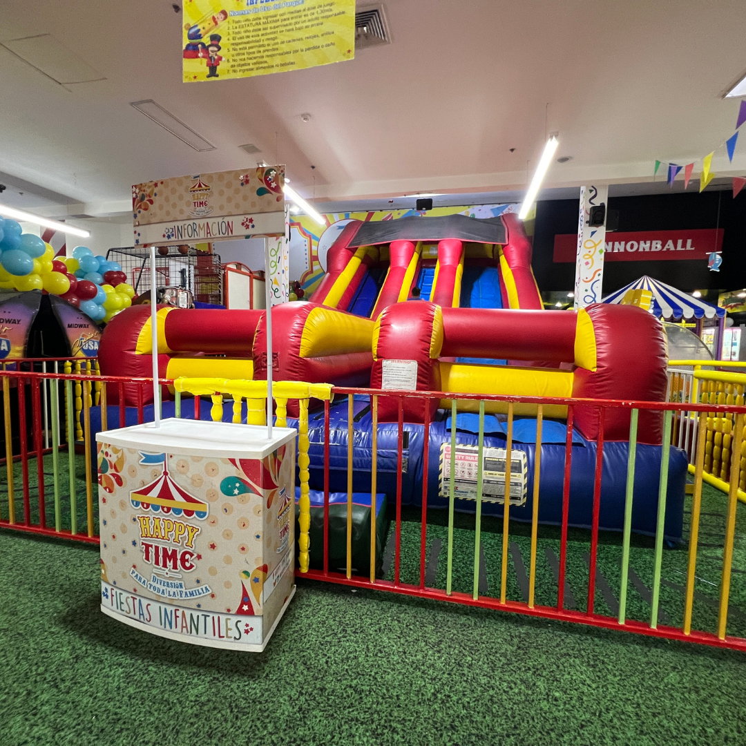 1 Hora de Juego Ilimitado + 1 Pizza Regular para 2 personas por $15 en Happy Time