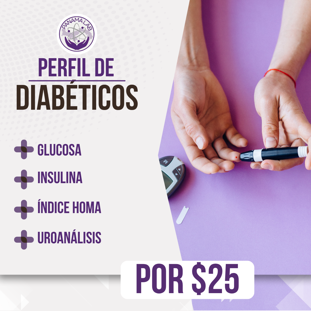 Examen de Perfil Diabético con Glucosa + Insulina + Índice HOMA + Uroanálisis por $25 en Laboratorios Panamá Lab
