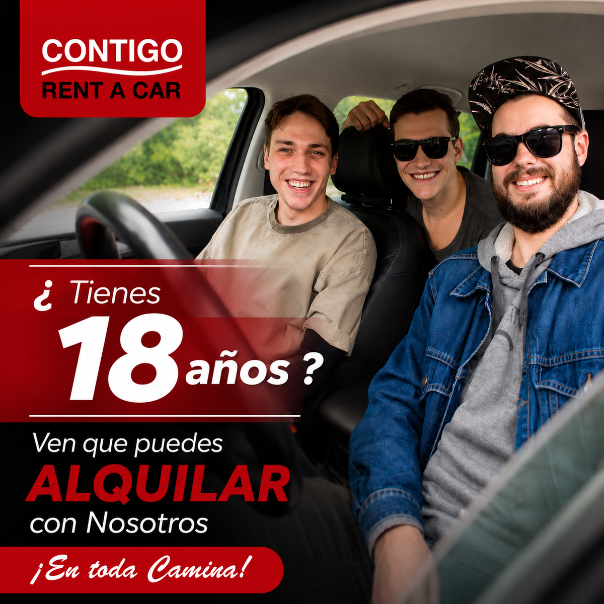 Alquiler de Sedán o SUV desde $5 por día en Contigo Rent a Car