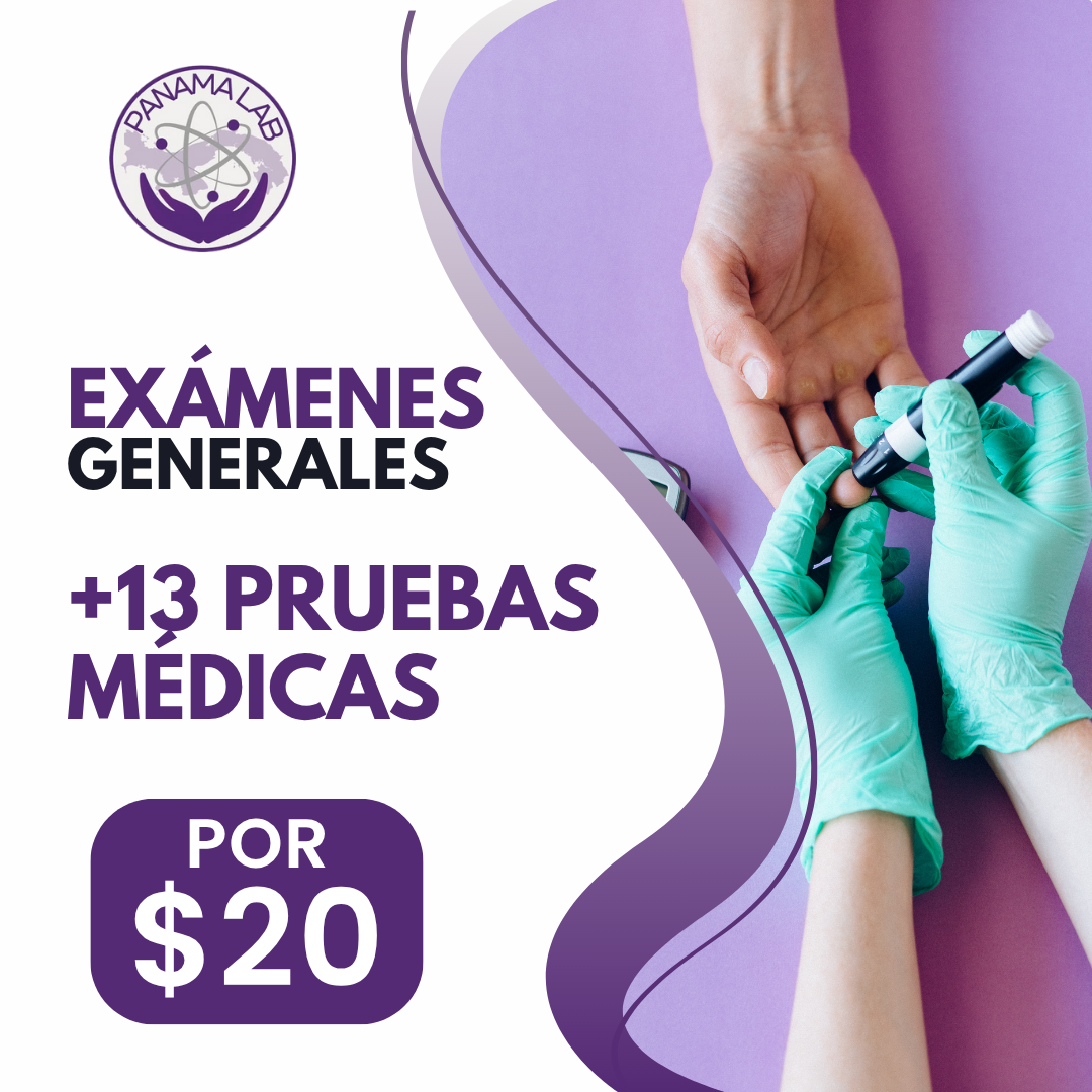 Examen de Laboratorio General Preventivo con 13 Pruebas Médicas por $20 en Panamá Lab