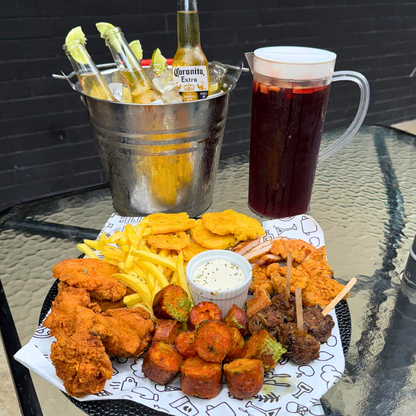 Picada Mixta + Cubetazo de Coronitas o Nacional + Jarra de Sangría por $20 en Amor al Fuego