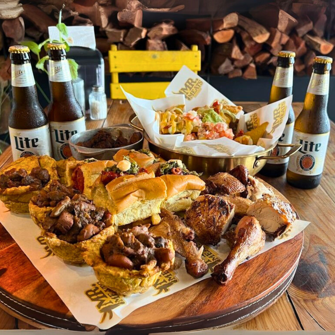 5 Platos de Ahumados y Mariscos para compartir + 4 Cervezas o Sodas por $25 en Mr. Meats