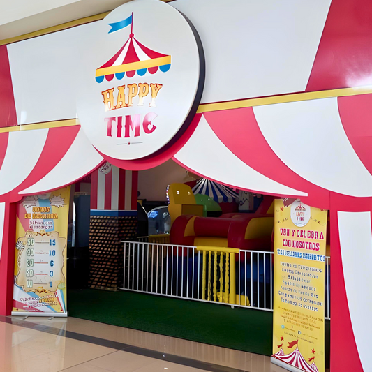 1 Hora y 30 Minutos de Juego Ilimitado + 2 Hot Dogs para 2 Niños por $15 en Happy Time