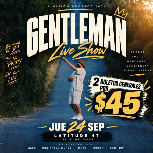 2 Entradas Generales para "Gentleman Live Show" por $45 en Latitude 47