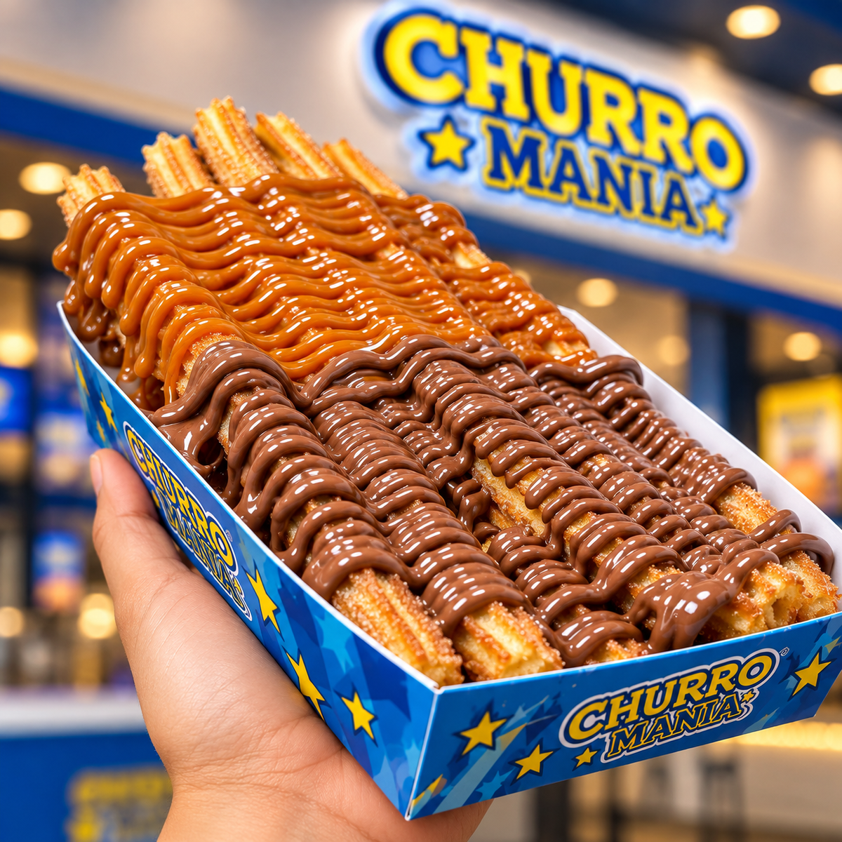 20 Churros Twist + 4 Tequeños + 2 Sodas por $12 en Churromania Metromall