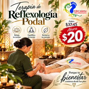 Reflexología Podal + Baño con Sales Marinas + Té de Cortesía + 20% Off en Servicios