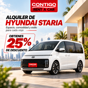 Alquiler de sedán Grand i10 o SUV Venue + Conductor Adicional + 4 Horas Extras de Cortesía desde $5 por día