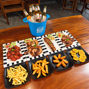 4 Platos de Asado + Acompañamientos + Bebidas